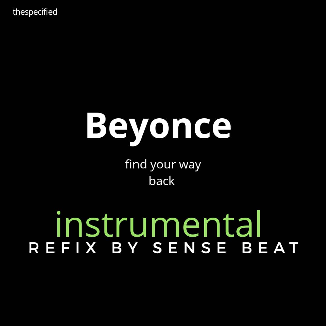 [FREEBEAT] Beyonce x Sense Beat - Find Your Way Back Instrumental Refix 22