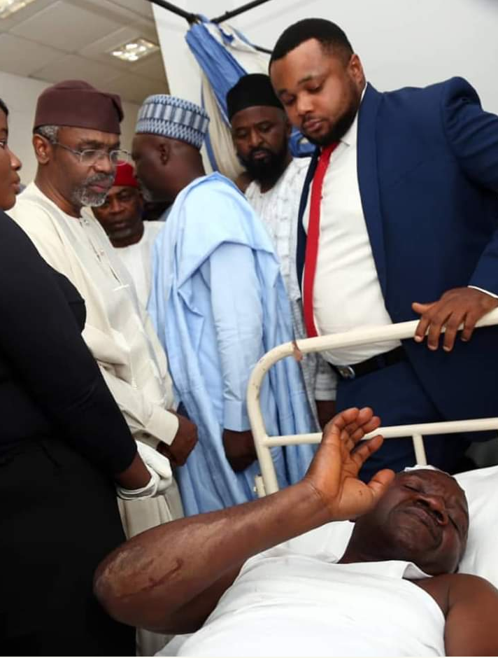 Shiite Attack: Gbajabiamila Visits Wounded Officer In The Hospital (Photos) 5