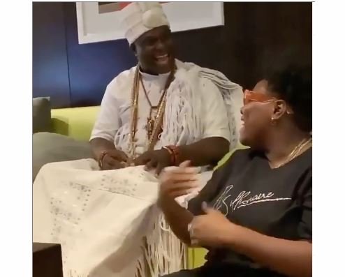 Teni Finally Discloses Her Relationship With Wizkid To Ooni Of Ife - WATCH VIDEO 4