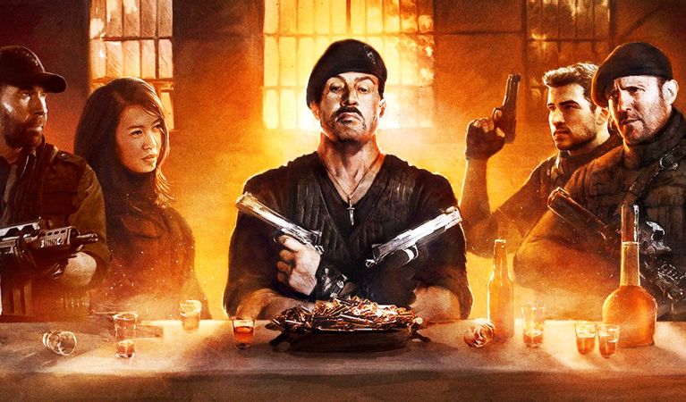 Sylvester Stallone Edits Expendables 4 Screenplay During Dinner 1