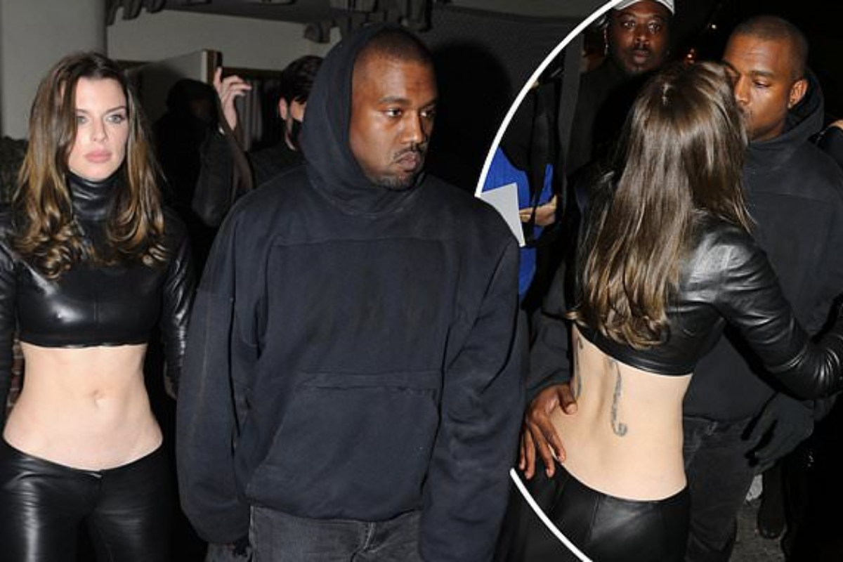 Kanye West Locks Lips With New Boo, Julia Fox In Public 1